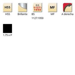 F310 - dormer hss brillante mf mf terraja tipo ajustable bs 1127:1950