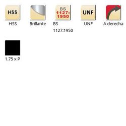 F330 - Filière réglable Dormer HSS brillant UNF type BS 1127:1950