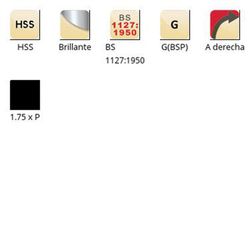 F370 - Matrice réglable Dormer HSS brillant G(bsp) G(bsp) type BS 1127:1950