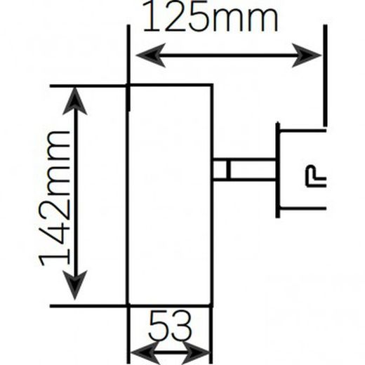 Foco techo doble lineal ref. 000705201