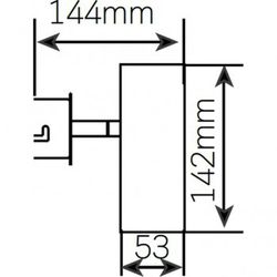 Foco techo doble lineal ref. 000705204