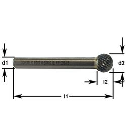 Fresa forma esférica de metal duro ref. P807