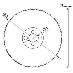 Scie circulaire HSS réf. 4250