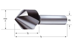G129 - Fraises coniques droites Dormer HSS brillantes à 90° - Dormer 90°