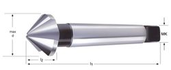 G138 - Fraises coniques Dormer HSS à queue conique brillante 90° - DIN 335 D