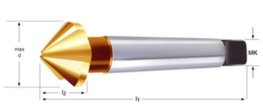 G338 - Dormer HSS Kegelschaft 90° Kegelschaft-Senker - 90° DIN 335 D