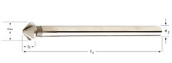 G600 - dormer hss brillante recto 90° avellanadores, extra largos - 90° dormer