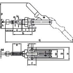 Serrage rapide à déplacement axial