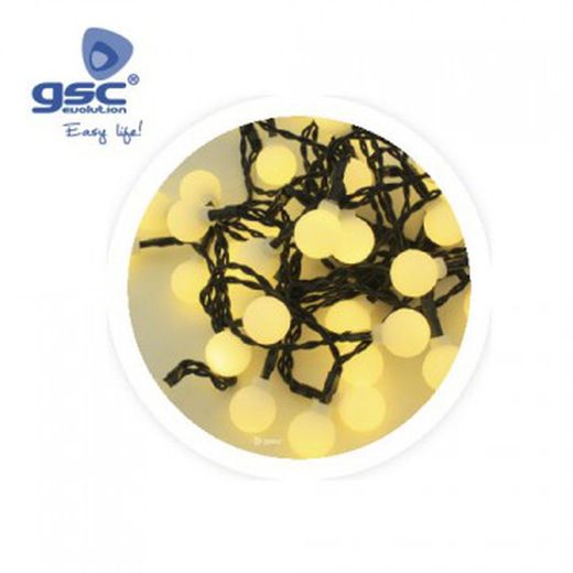 Cordão de luzes LED com lâmpadas de 4m ref. 5204469