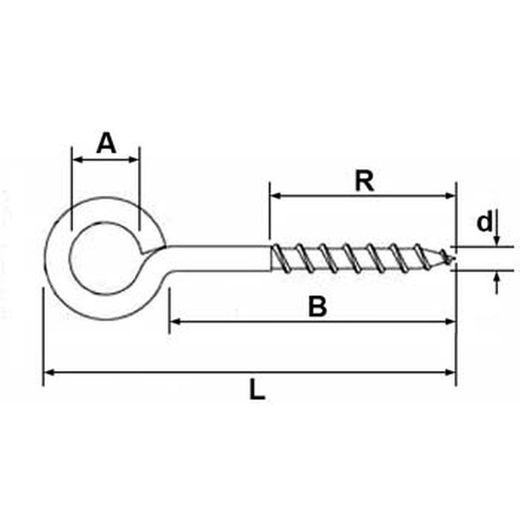 Douille fermée filetée zinguée.