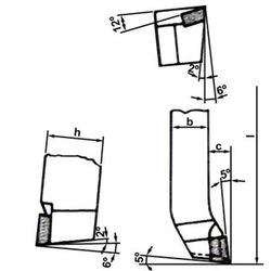 Herramienta para cilindrar y afinar (refrentar) iso 3