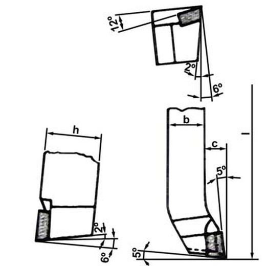 Herramienta para cilindrar y afinar (refrentar) iso 3