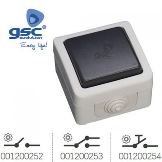 Interruptor / conmutador / pulsador ref. 001200252-001200253-001200254