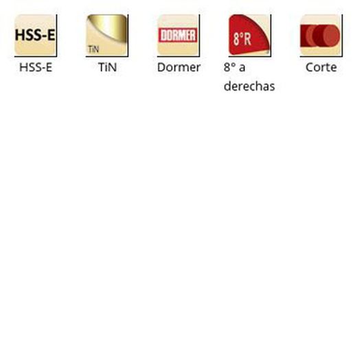 K311 - dormer hss-e tin cuchillas de tronzar 8° a derechas corte dormer