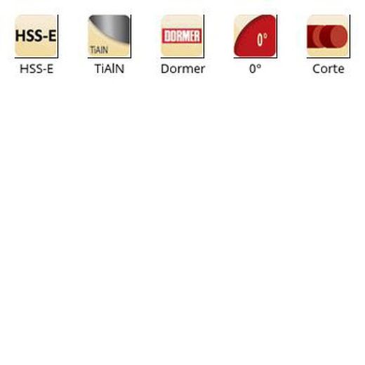 K330 - Lames de coupe Dormer HSS-E Tialn 0°