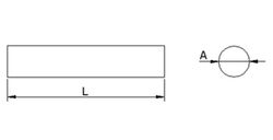 K521 - Lames rondes brillantes Dormer HSS-E H9 DIN 4964 A