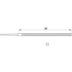 Lima cuadrada para mecánico
