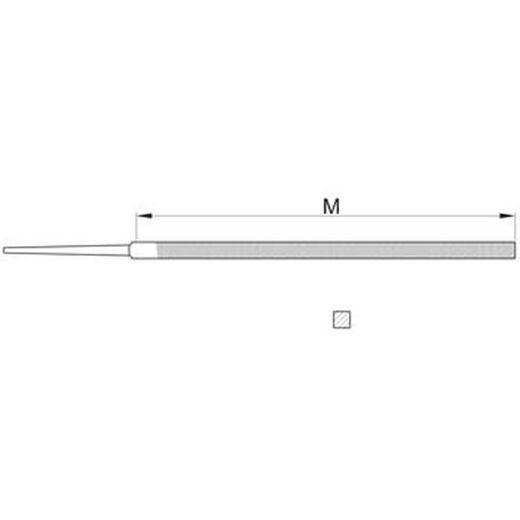 Lima cuadrada para mecánico