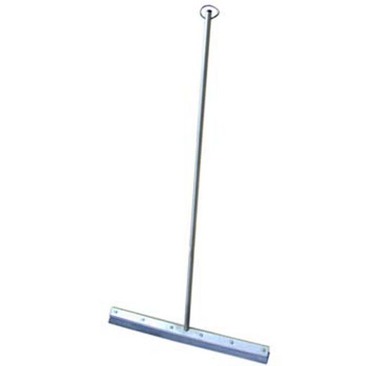 Limpador de piso de aço inoxidável com aba de borracha