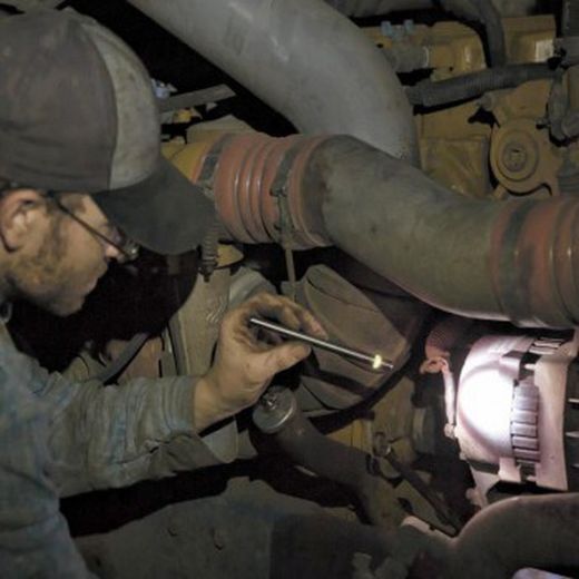 Lampe de poche d'inspection rechargeable en acier inoxydable de 245 lumens mod. A9r