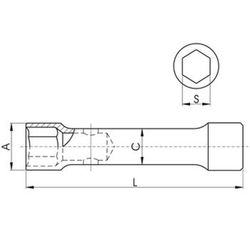 Clé à douille forgée à double extrémité