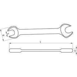 Llave fija de dos bocas