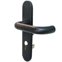 Poignée à trou de serrure pour serrures anti-panique en applique