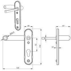 Manillas para puertas cortafuegos