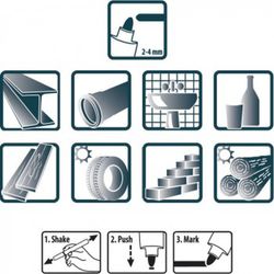 Marqueur peinture permanent classique réf. 524
