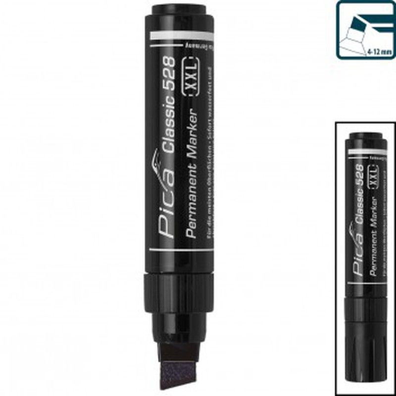 Marcador permanente xxl con punta tipo cincel classic ref. 528