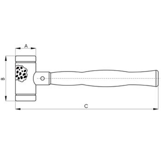 Marteau anti-rebond en nylon