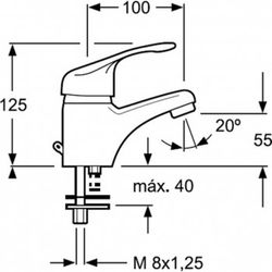 Monomando lavabo ref. 3702408