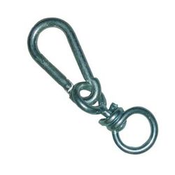 Mousqueton zingué avec émerillon