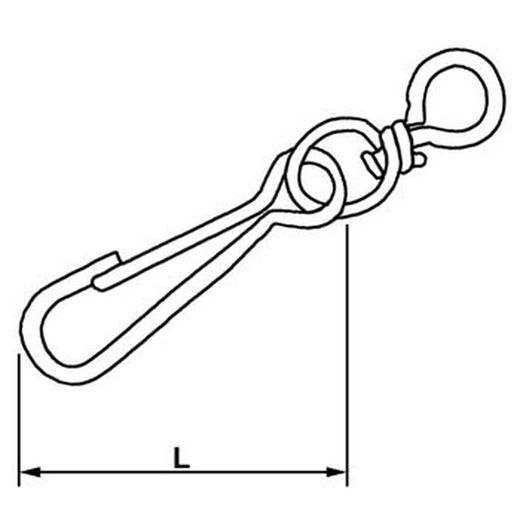 Mousqueton avec garrot rond