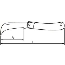 Couteau de poche d'électricien (170 mm)