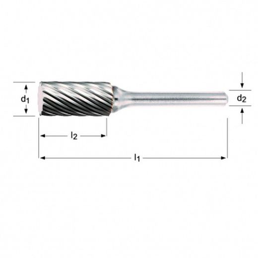 P601 - Dormer Rotationsfeilen - zylindrisch ohne Stirnhieb