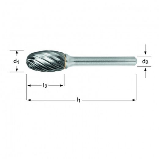 P609 - Lima rotativa Dormer - oval