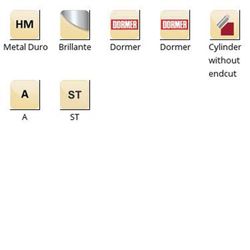 P701 - Limes rotatives Dormer - cylindriques sans coupe en bout