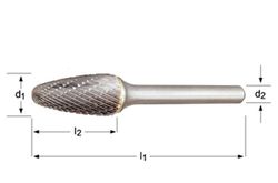 P811c - Lime rotative Dormer - mandrin à pointe sphérique