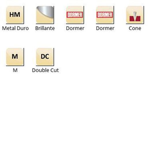 P823 - Lime rotative Dormer - conique à pointe sphérique