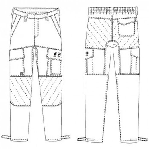 Pantalon 100% coton ignifuge epi cat iii mod. 04916