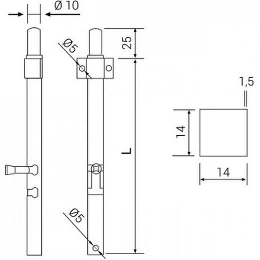 Goupille élastique galvanisée
