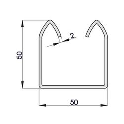 Perfil de acero perforado sistema k.150-k.300