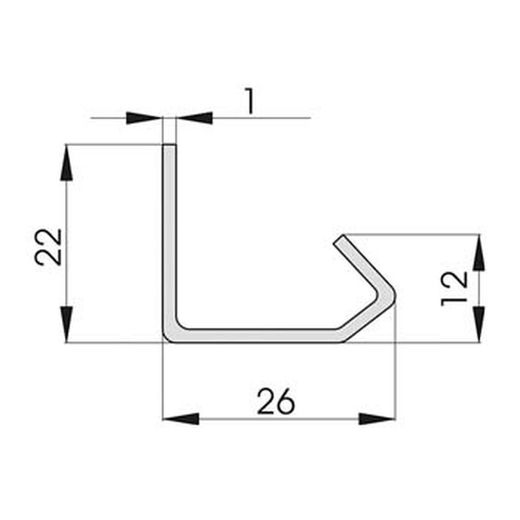 Perfil de acero perforado sistema k.20-k.30