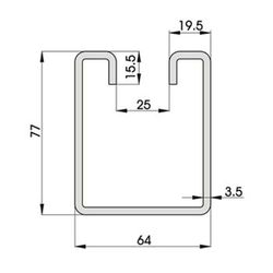 Système de profilés en acier k.500-k.1000