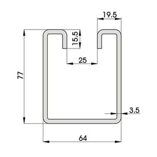 Système de profilés en acier k.500-k.1000