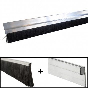 Perfil de aluminio con cepillo