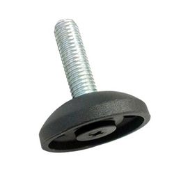 Pied fixe avec axe en acier zingué