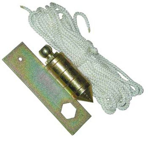Lot mit Blechmutter und Seil