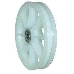 Poulie en nylon pour porte basculante, 2 canaux, 7,0 mm